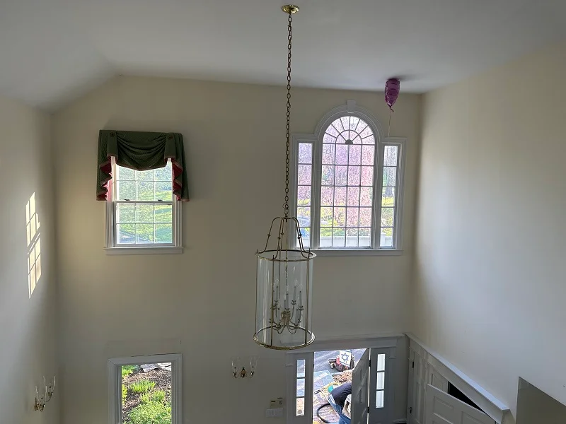 Custom arched foyer windows in New Canaan, CT